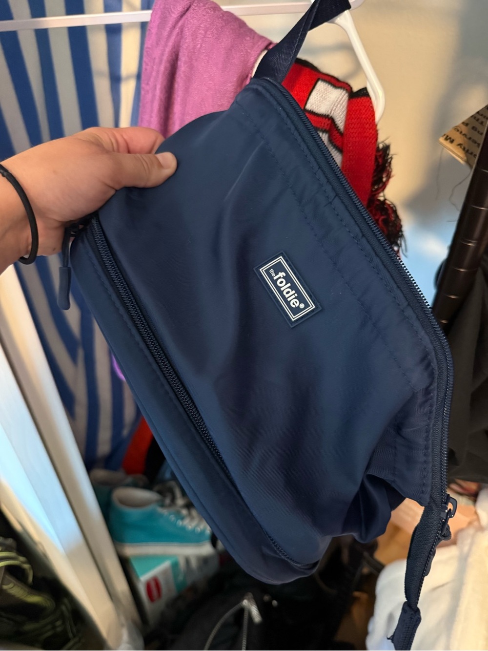 Foldie Navy Crossbody